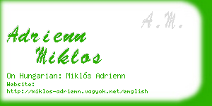 adrienn miklos business card